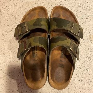 Army print Birkenstocks